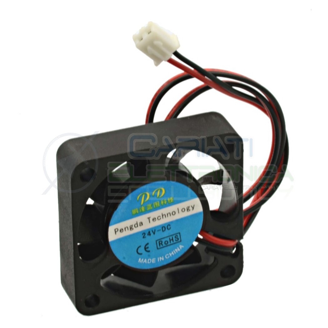 Cooling Fan 24V 40x40x12mm axial for 3D Printer Pc Elettronica Heating SystemGenerico