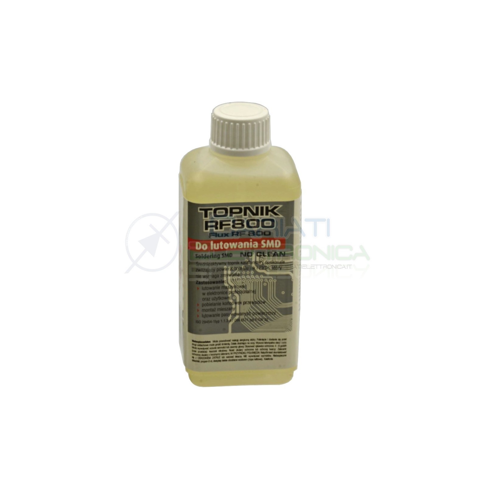 Flussante Rf800 Liquido no Clean 100ml con Pennello per Saldature SMD riparazioni AgThermopasty