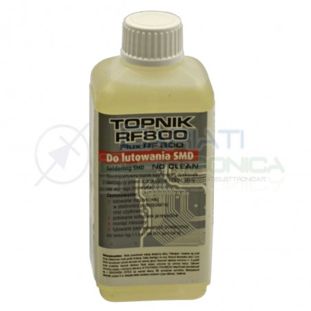 Flussante Rf800 Liquido no Clean 100ml con Pennello per Saldature SMD riparazioni AgThermopasty