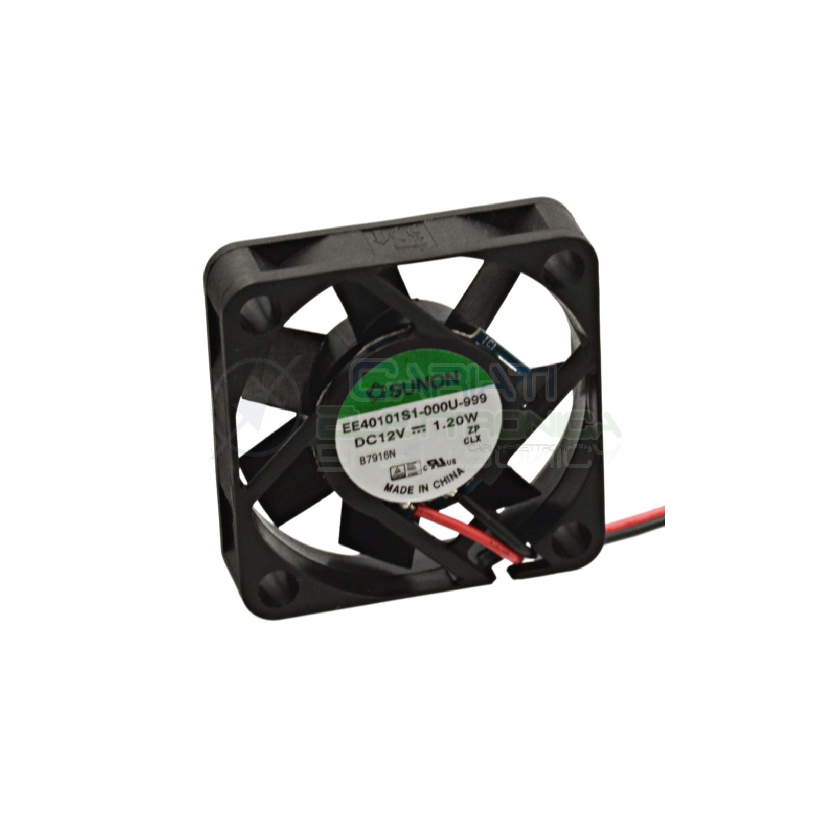 Ventola 40x40x10 mm 12V silenziosa stampa 3D 1.2W 0.1A Sistema di raffreddamento Sunon