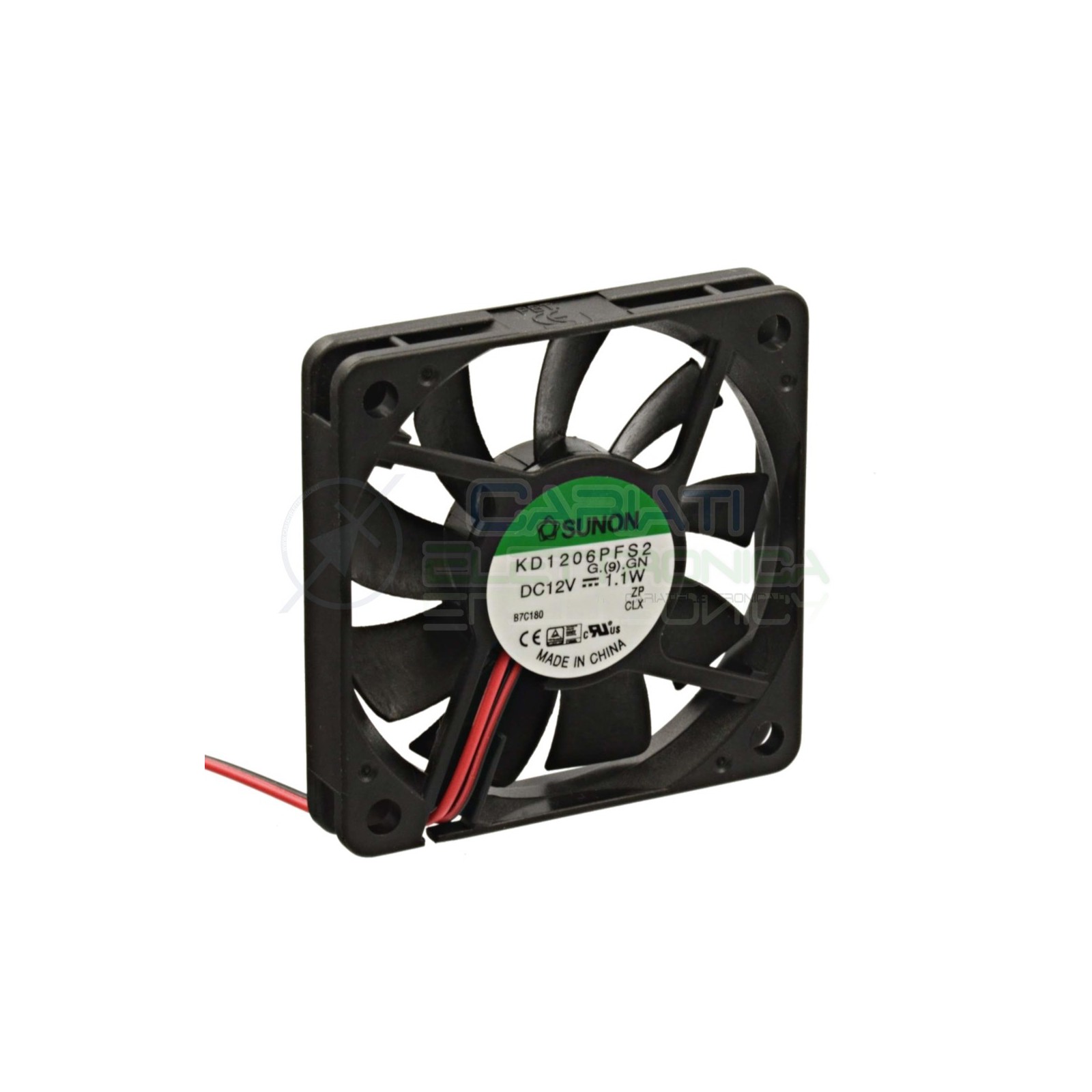 Ventola SUNON 60 x 60 x 10 12V 0.09A 1.1W Dissipazione Ventilazione Sunon