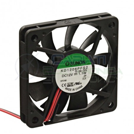 Ventola SUNON 60 x 60 x 10 12V 0.09A 1.1W Dissipazione Ventilazione Sunon