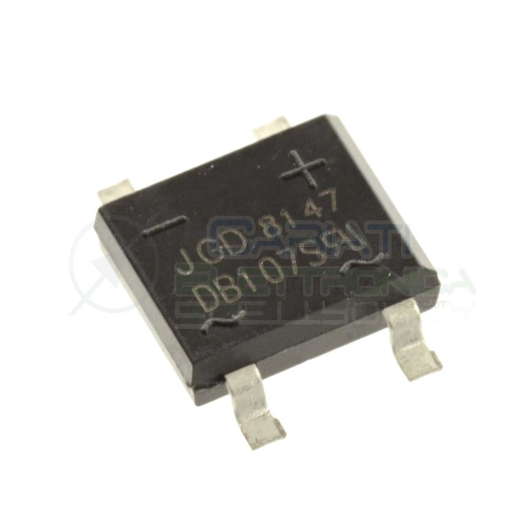 2 PEZZI Ponte di diodi DB107S SMD 1A 1000V raddrizzatore 4 pin