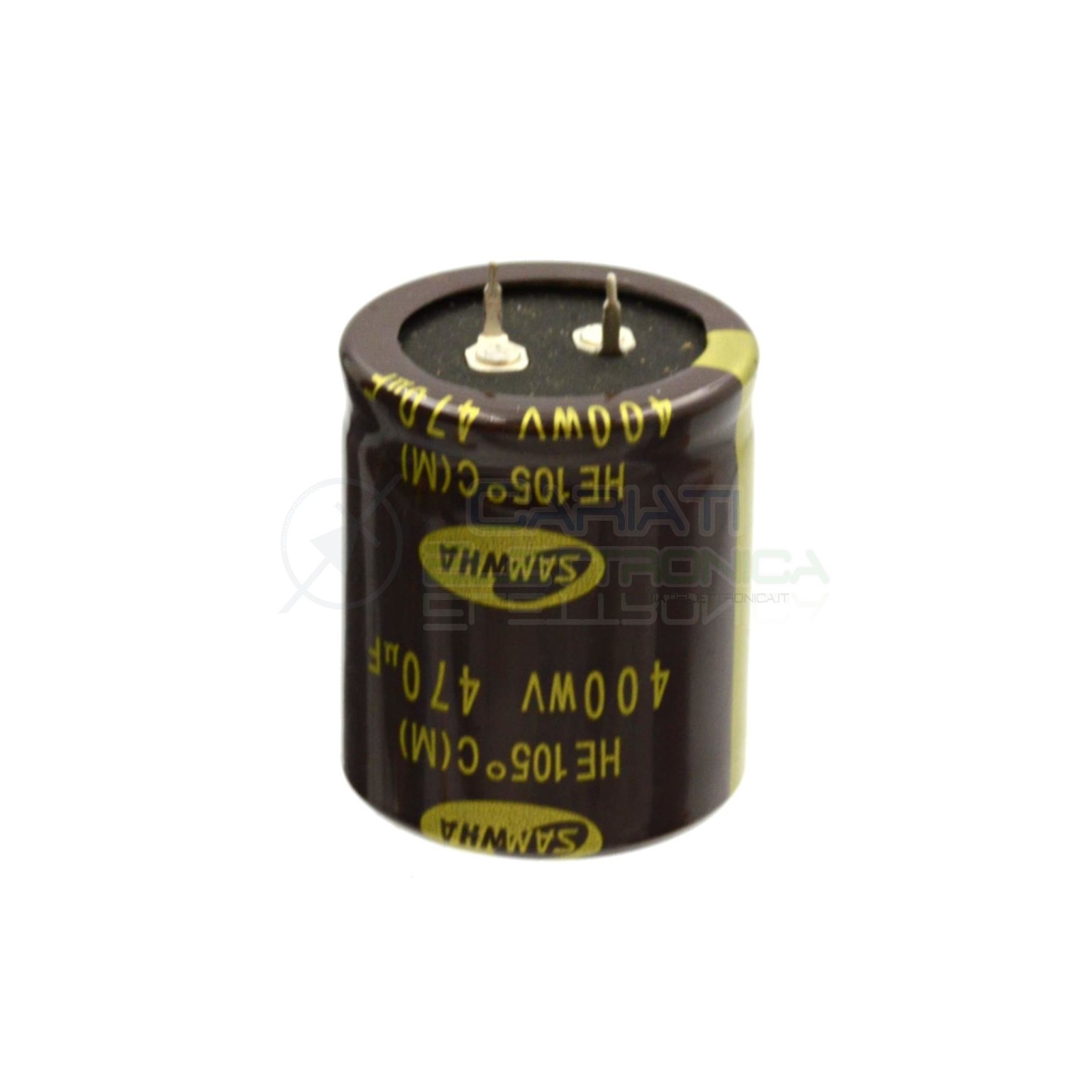 CONDENSATORE ELETTROLITICO 470uF 470 uF 400V 105°C 35x40 mm Passo 10mm SAMWHA Samwha