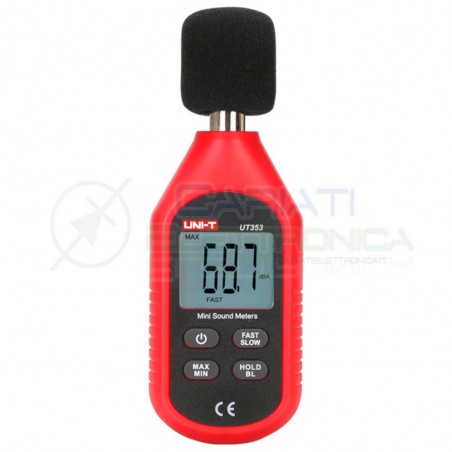 FONOMETRO DIGITALE 30÷130dB UNI-T UT353 Tester per misurare suono rumore Sound Meters UNI-T