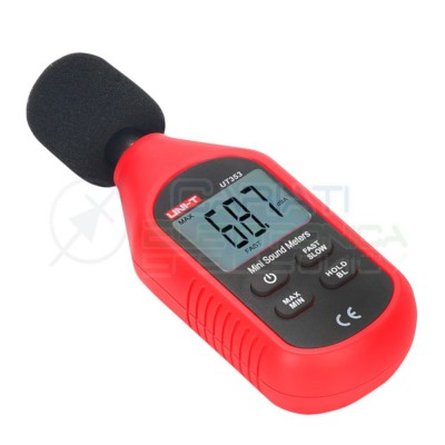 FONOMETRO DIGITALE 30÷130dB UNI-T UT353 Tester per misurare suono rumore Sound Meters UNI-T