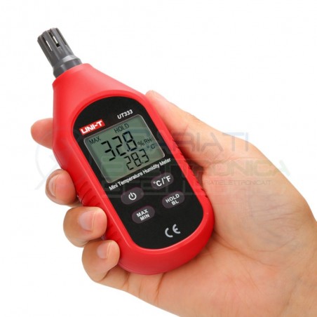 Tester RILEVATORE PER MISURARE LA TEMPERATURA ED UMIDITà dell'aria UNI-T UT333 UNI-T