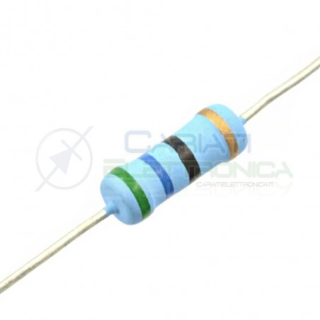 10 Pcs Resistor 220ohm 2Watt metal film 5% 220 ohm 2WGenerico