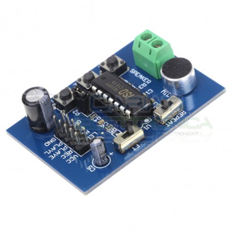 Modulo Scheda ISD1820 Sistema di Registrazione e Riproduzione Vocale Arduino