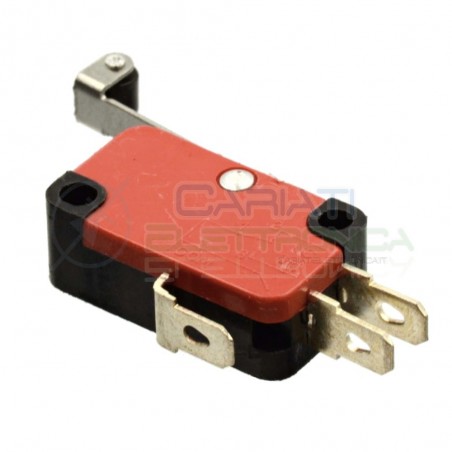 Microswitch Pulsante Fine Corsa Micro Switch a Leva con Rotella Generico