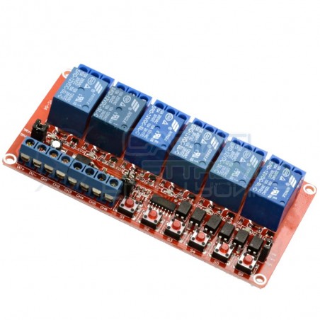 Scheda 6 Relay Relè 12V Dc 10A SONGLE SRD-12VDC-SL-C SPDT Monostabile BistabileGenerico
