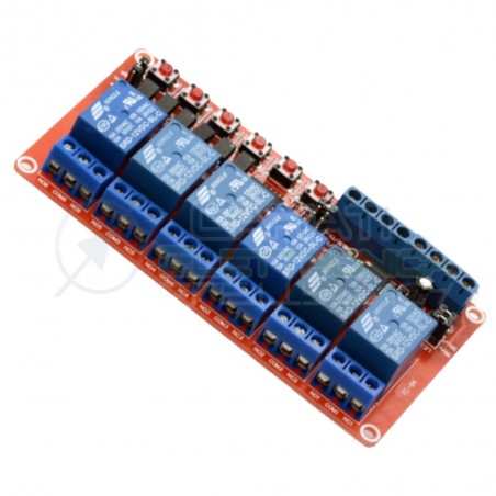 Scheda 6 Relay Relè 12V Dc 10A SONGLE SRD-12VDC-SL-C SPDT Monostabile BistabileGenerico