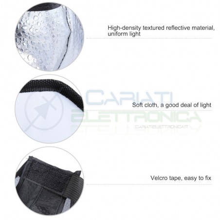 Softbox Diffusore per Flash Macchina Fotografica 200 x 200 mm Lampada Luce Foto