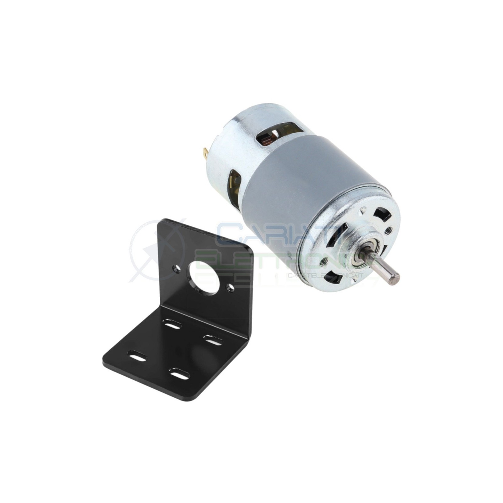 Motore motorino elettrico 12V 24V 98x45 mm Con Staffa Supporto Fissaggio Generico