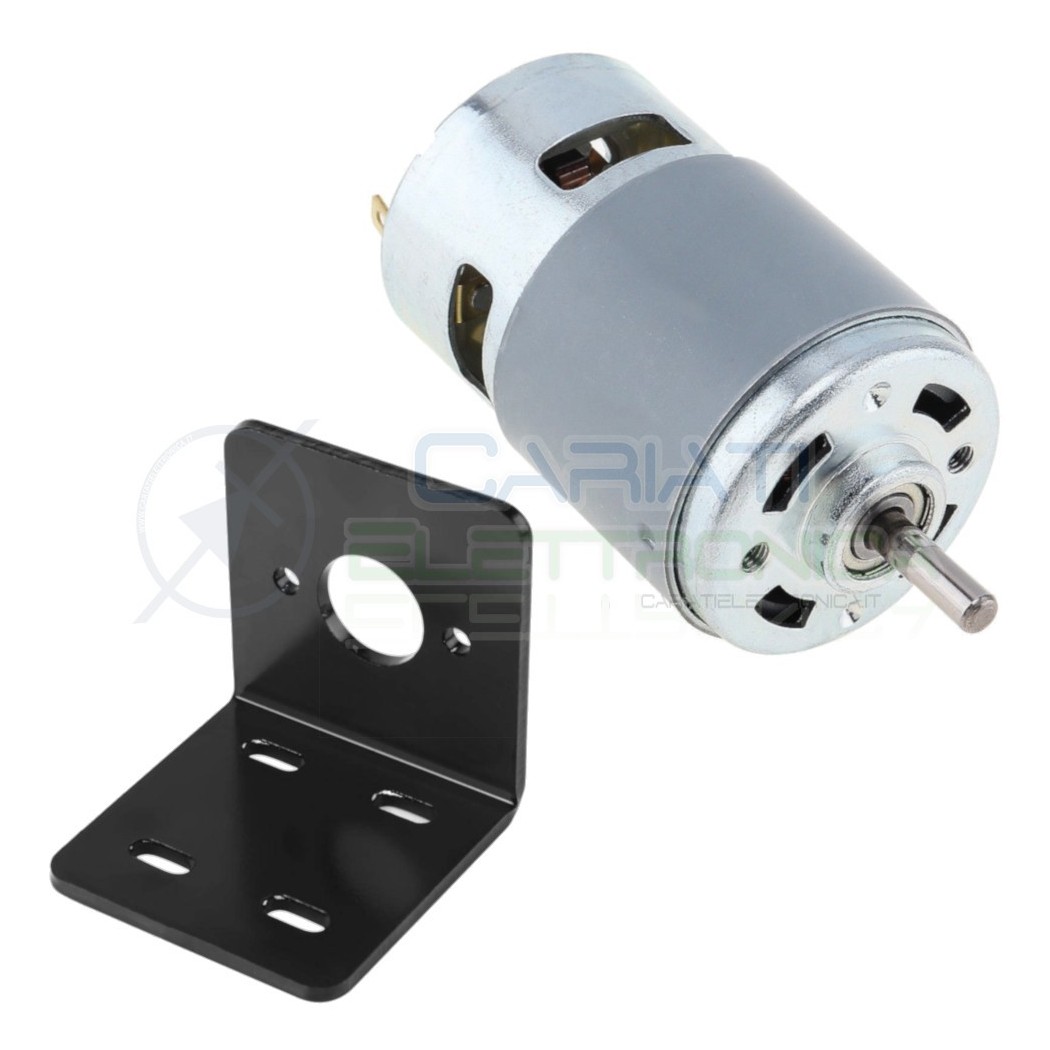 MOTORE MOTORINO ELETTRICO 12V 24V  98 x 45 mm Con Staffa Supporto FissaggioGenerico