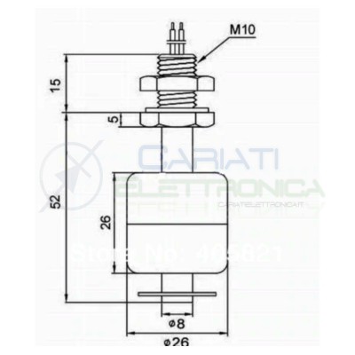 Float Switch Tank Pool Water Level Liquid SensorGenerico