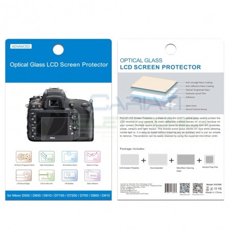 VETRO PROTETTIVO LCD PER NIKON D850 D4S D5200 D5100 P530 P510