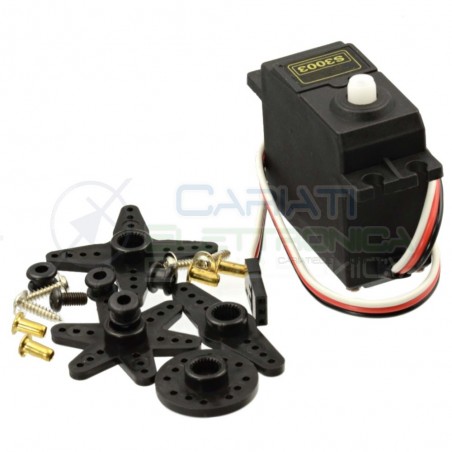 SERVO MOTORE SERVOMOTOR S3003 12Kg alta coppia Arduino servomotore Generico