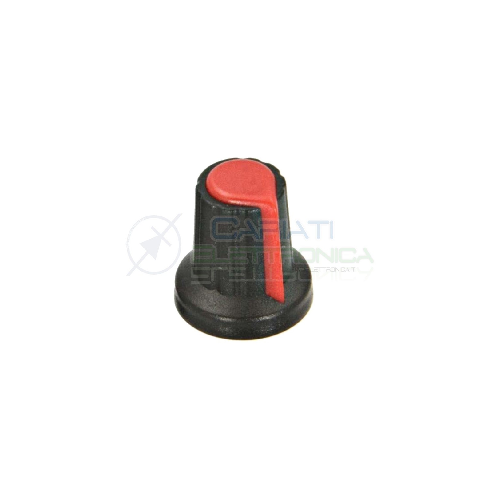 5 PEZZI Manopola Pomello Knob Rossa per Potenziometro con diametro innesto 6mm
