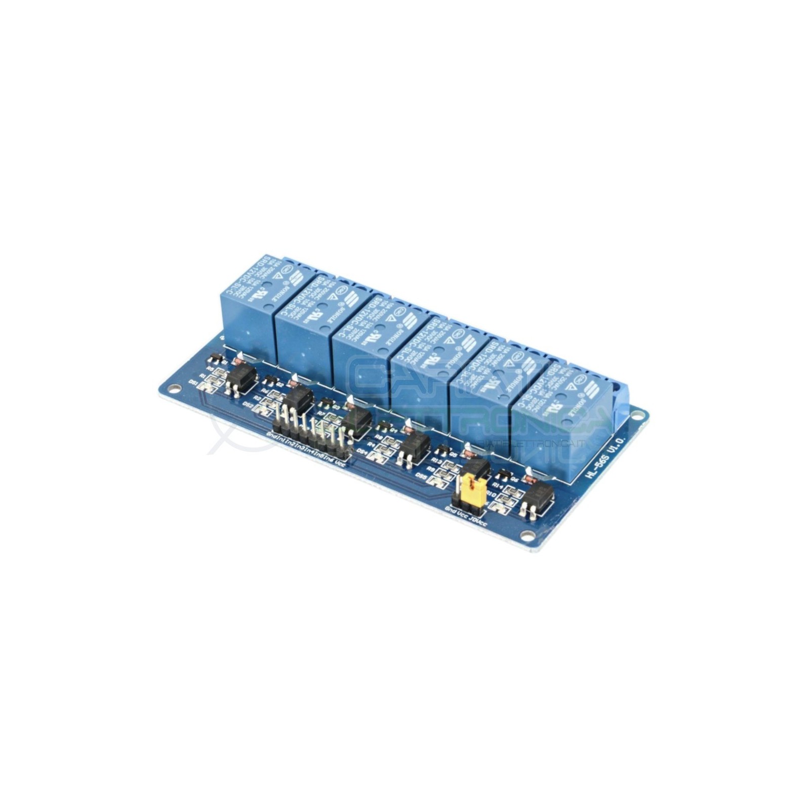 Scheda 6 relè optpisolati 12v 10A 250Vac Arduino Shield con led Generico
