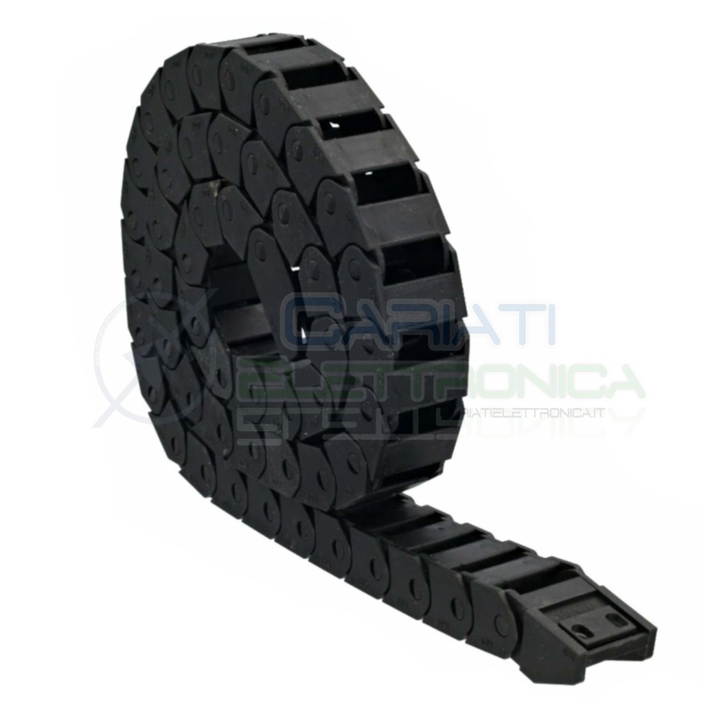 Catena Nera Passacavi Portacavi Porta Cavo 15x20 mm 1 metro CNC Stampante 3D Generico