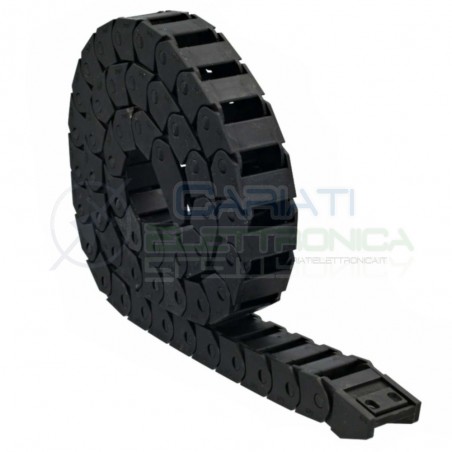 Catena Nera Passacavi Portacavi Porta Cavo 15x20 mm 1 metro CNC Stampante 3D Generico