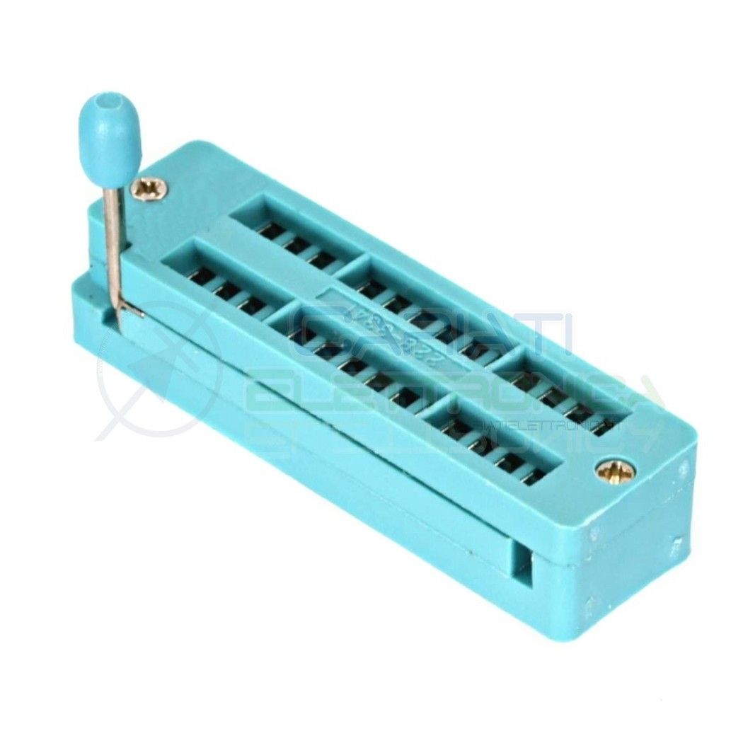 Adattatore Zoccolo ZIF 28 pin per circuiti integrati DIL DIP