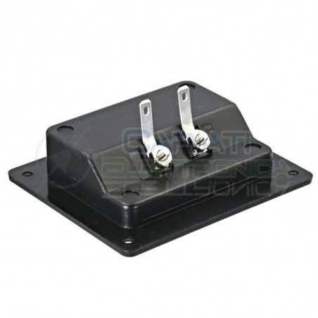 1 PEZZO Morsettiera Quadrata 2 poli per casse Acustiche Speaker AltoparlantiGenerico