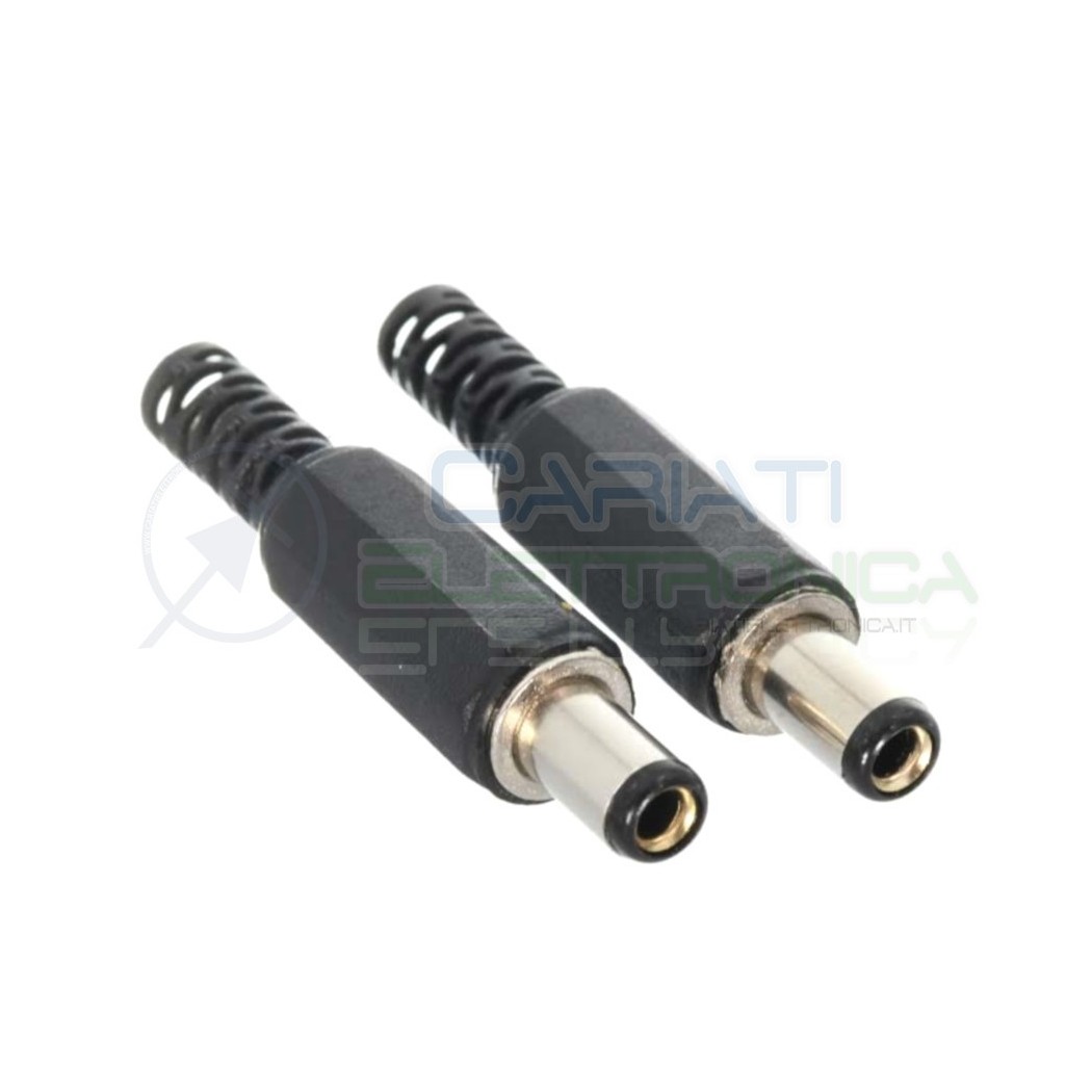 2 Pezzi Spina presa 5,5X2,5 mm connettore di alimentazione DC femmina 5,5X2,5mmGenerico