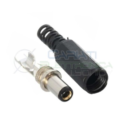 2 Pezzi Spina presa 5,5X2,5 mm connettore di alimentazione DC femmina 5,5X2,5mmGenerico