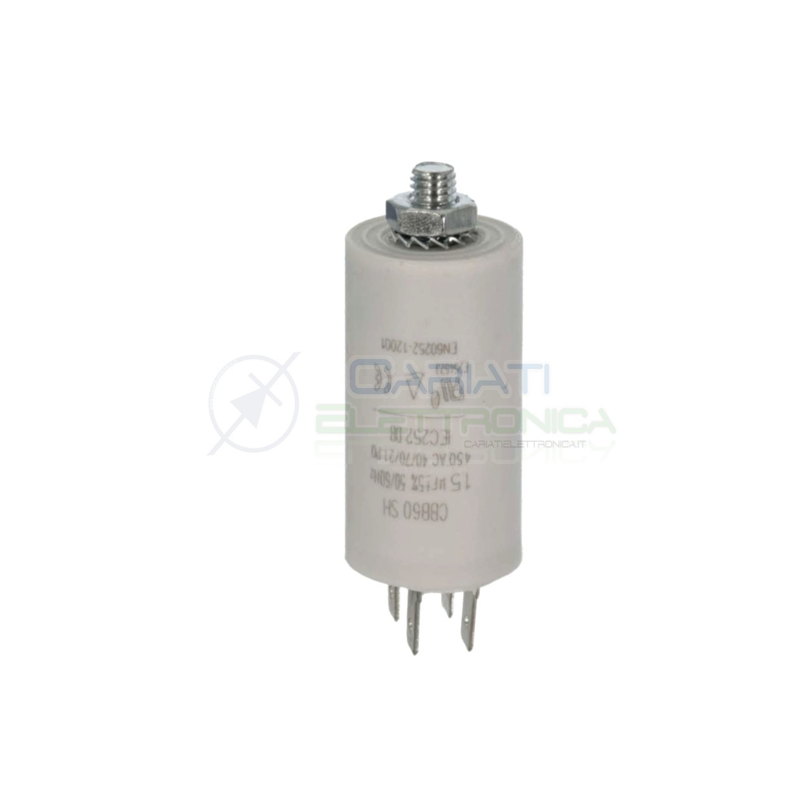 Condensatore per motori 1,5uF 450V Capacitore Motore Pompa Elettropompa