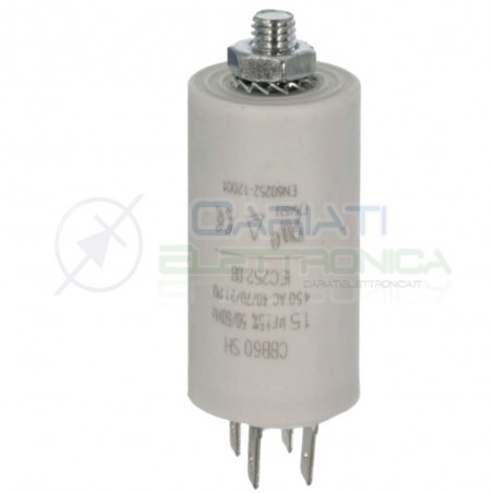 Start Capacitor for Motor AC 1,5uF 450V Electric Motor Pump ect