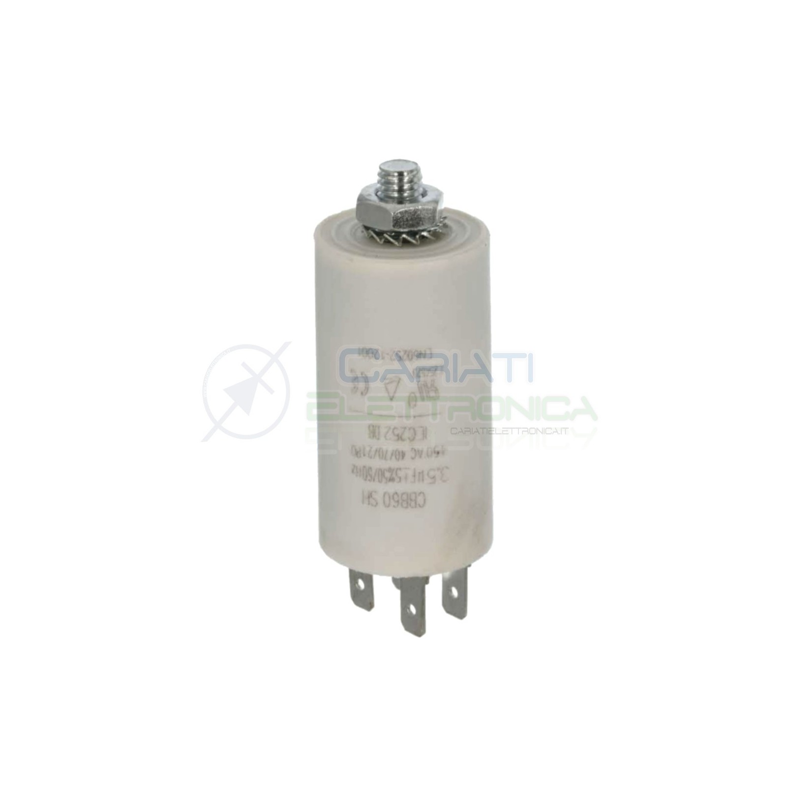 CONDENSATORE ELETTRICO 3,5 uF 3,5uF 450V CAPACITORE MOTORE POMPA ELETTROPOMPA