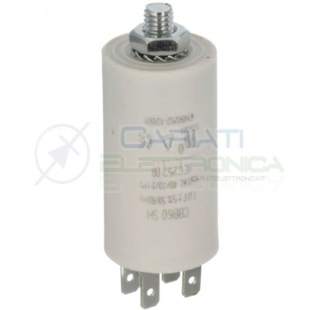 CONDENSATORE ELETTRICO 1 uF 1uF 450V CAPACITORE MOTORE POMPA ELETTROPOMPA Generico