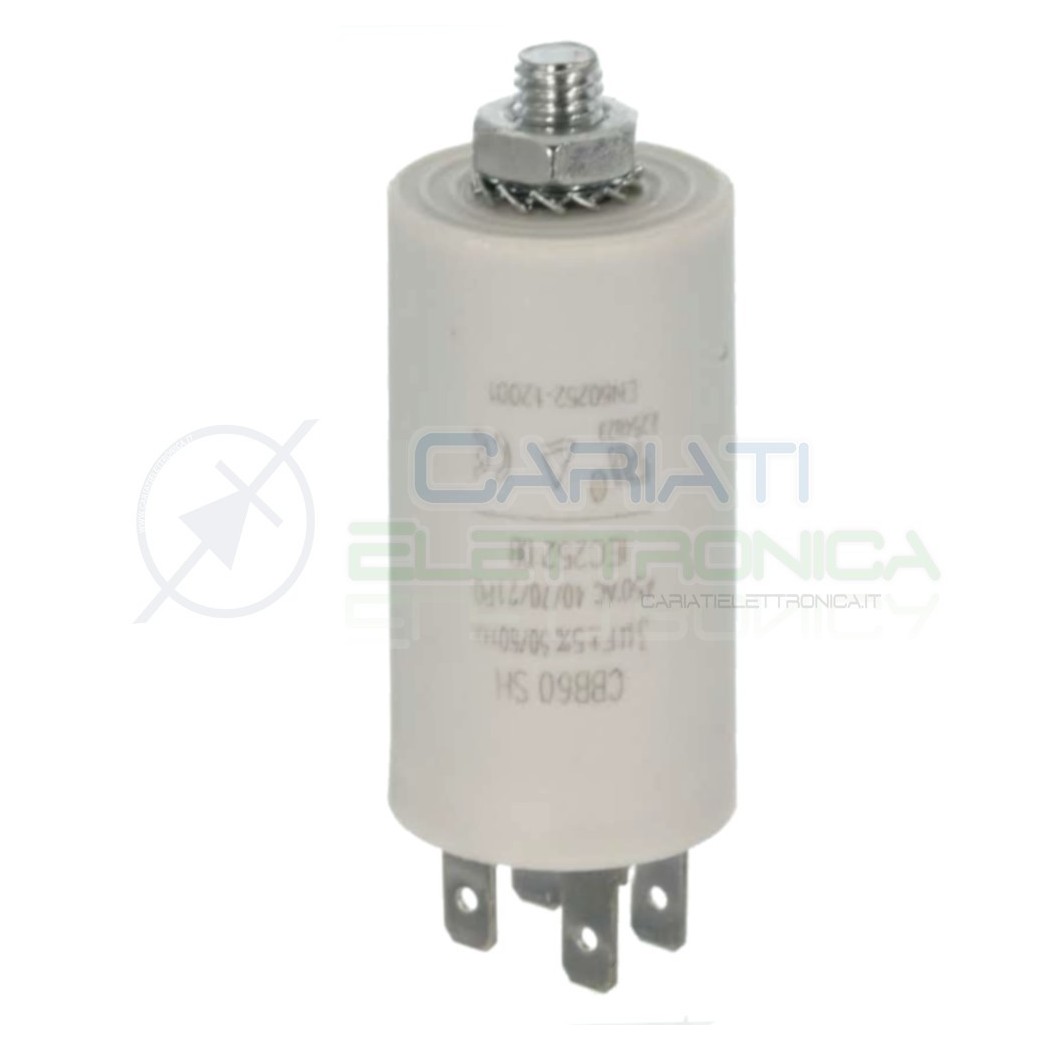 CBB60 Condensatore per motori 3uF 450V Capacitore Motore Pompa Elettropompa