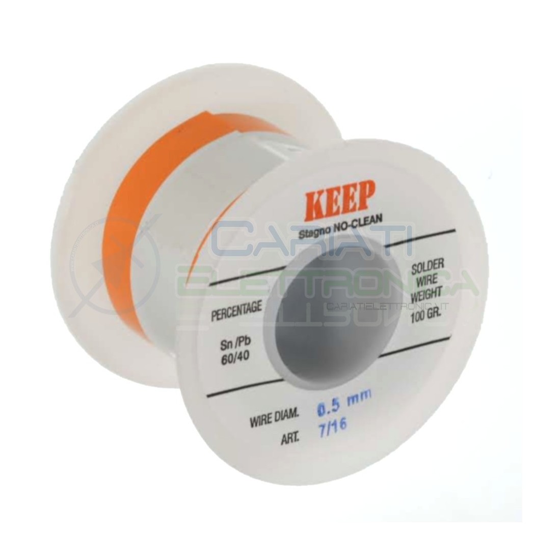 100gr Reel soldering wire 0,5mm 60/40 Sn60 PB40 NoClean Keep Salder Keep