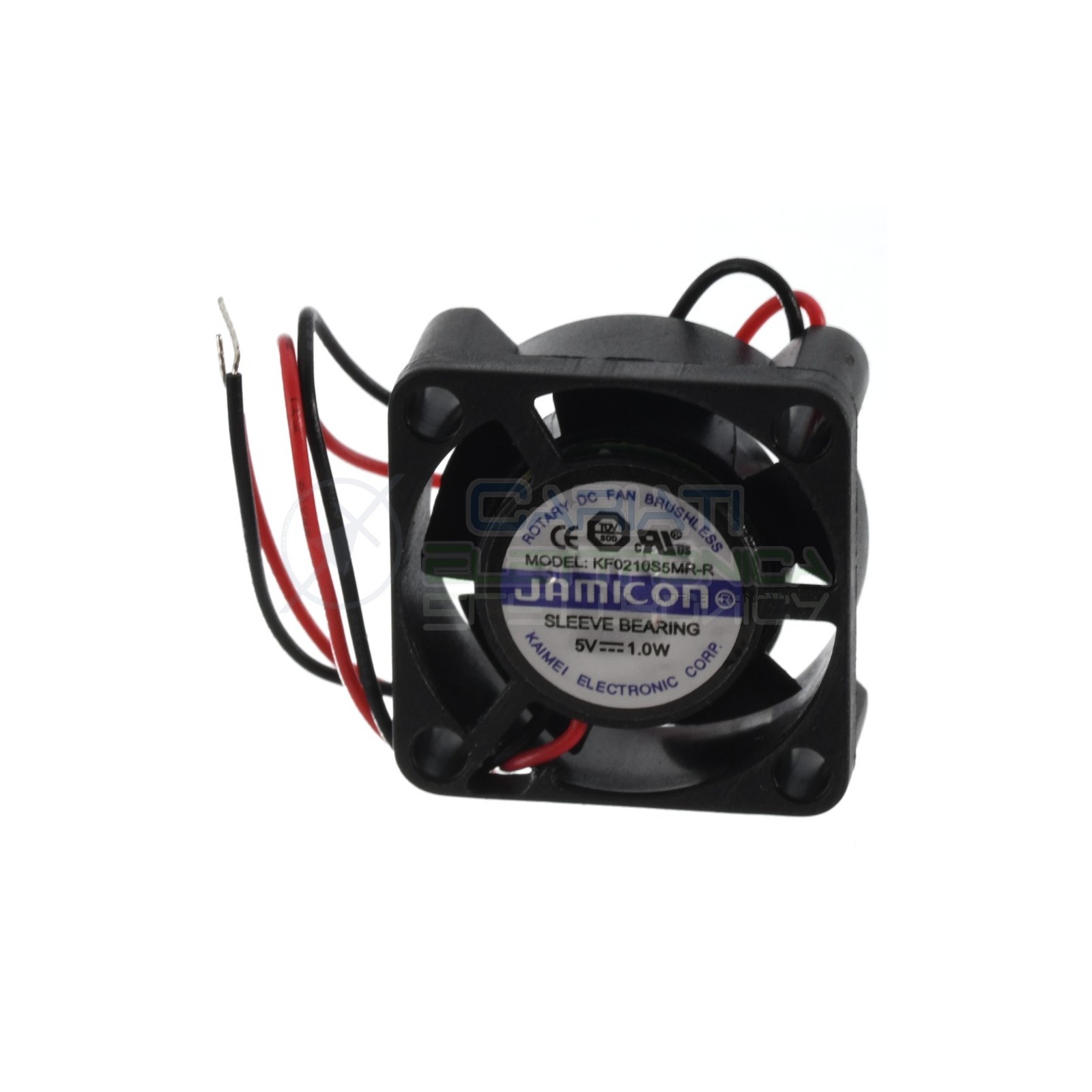 KF0210S5MR Ventola 25x25x10mm 5V 1W JAMICON Dissipazione Ventilazione Jamicon
