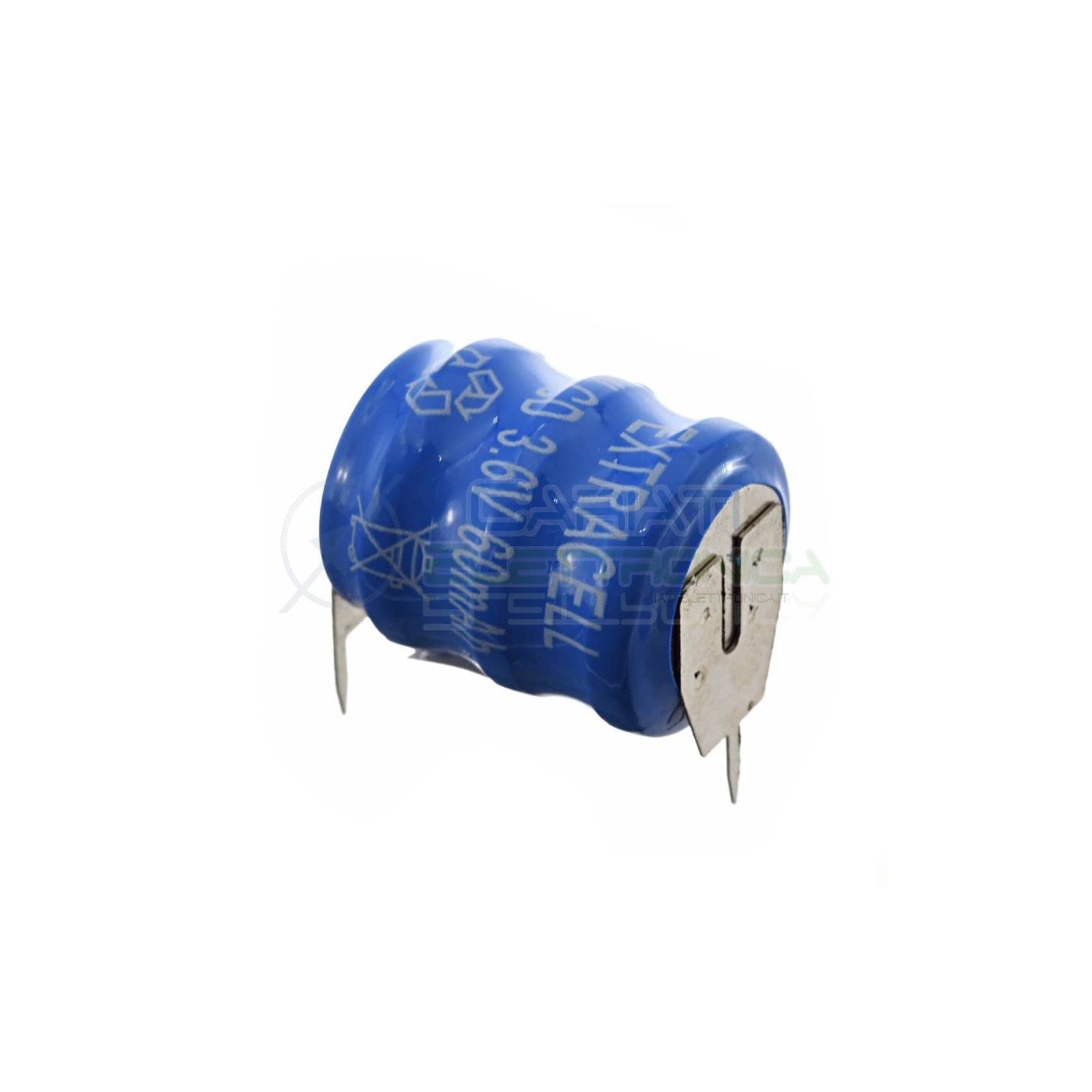 Battery 3,6V 60mAh NiCd Button rechargeable with soldering pin for pcbExtracell