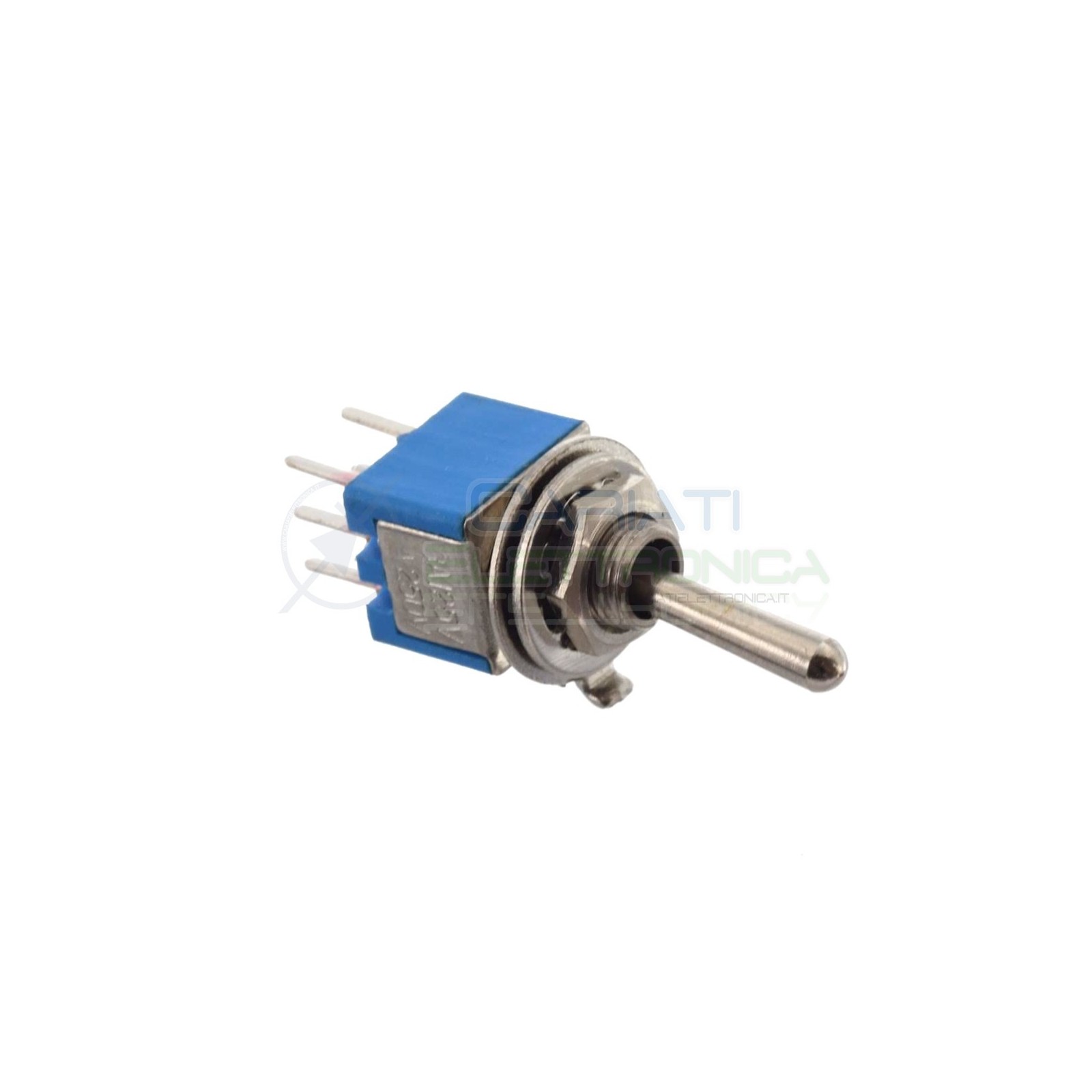 Interruttore Deviatore a Leva ON - ON 3A 125V 6 Pin DP3T da Circuito Stampato
