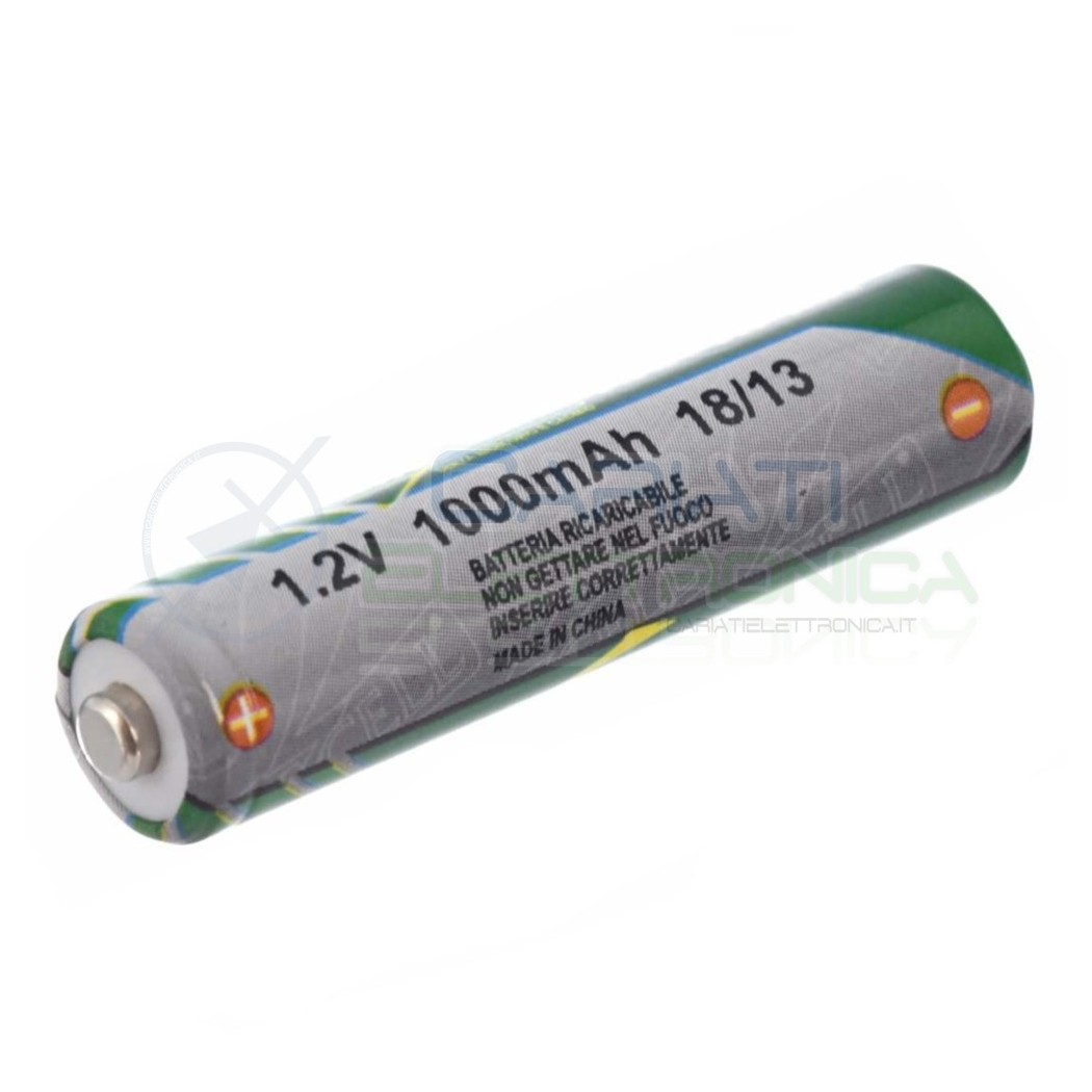 BATTERIA RICARICABILE NI-MH 1,2V 1000mAh AAA MINISTILO EXRTRACELLExtracell