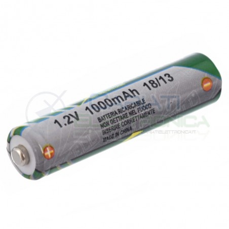 BATTERIA RICARICABILE NI-MH 1,2V 1000mAh AAA MINISTILO EXRTRACELLExtracell