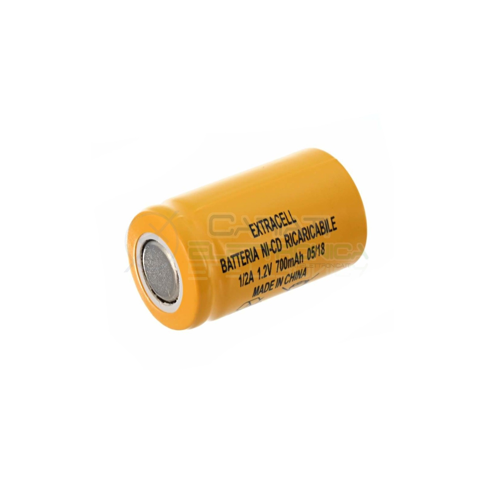 BATTERIA RICARICABILE NI-CD 1,2V 700mAh 1/2A 2/3AF EXTRACELL Extracell