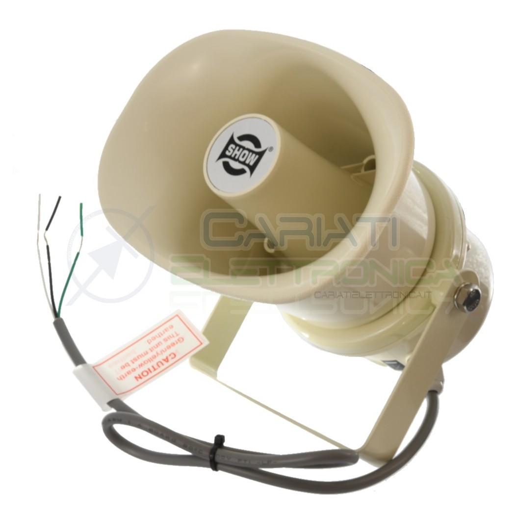 Speaker Cassa Diffusore a Tromba 100V 10W SC-10AH IP66 da Esterno 105dB