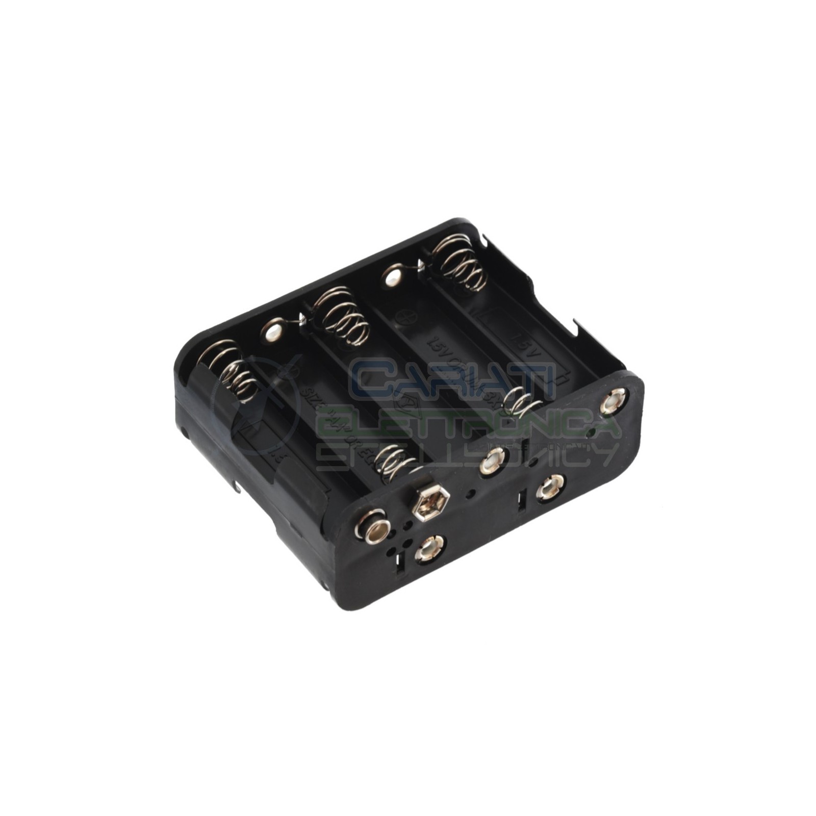 Contenitore Porta Batterie PortaBatteria Per 10 Pile STILO Pila AA con Attacco Snap