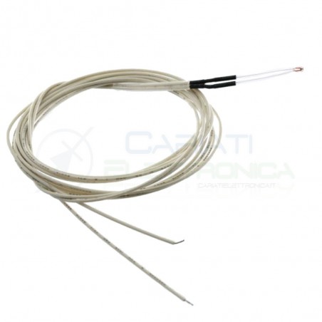 Termistore NTC 3950 100K con Cavo 1 metro Reprap Mendel Prusa stampante 3D printerGenerico
