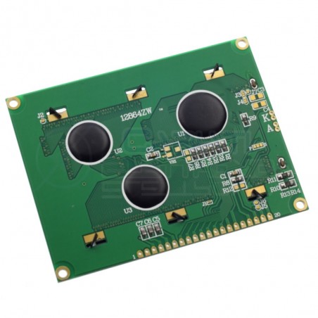 Display grafico 128x64 LCD retroilluminato BLU Arduino Pic ST7920 standard