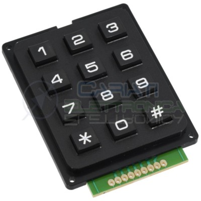 Tastiera Numerica 4x3 12 Tasti Pulsanti Keypad TastierinoGenerico