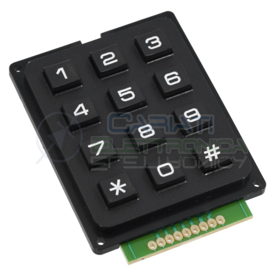 Tastiera Numerica 4x3 12 Tasti Pulsanti Keypad TastierinoGenerico