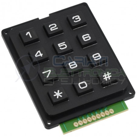 Tastiera Numerica 4x3 12 Tasti Pulsanti Keypad TastierinoGenerico