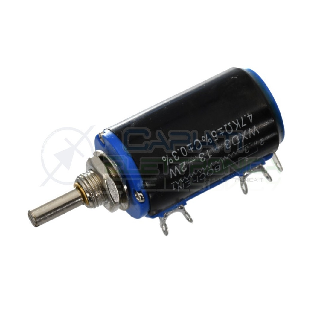 Potenziometro Multigiro Lineare 2Watt 4,7Kohm WXD3-13-2W 2 Watt 4,7 Kohm